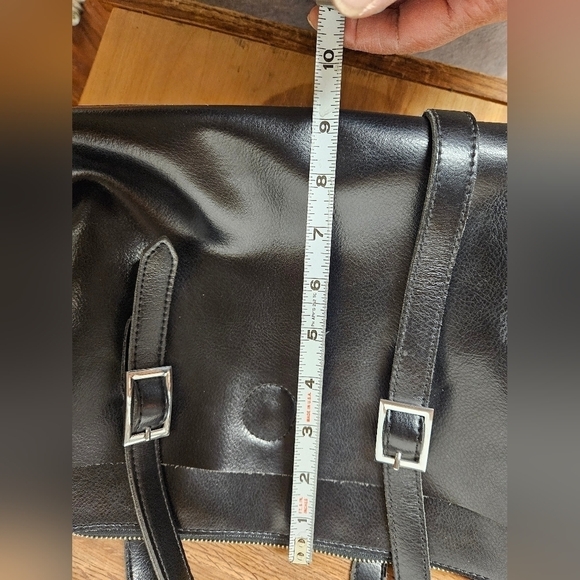 Myriam "MaryAm" Soft Black Leather Satchel Bag - Picture 13 of 16